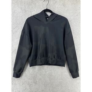 Ultracor Sweater Women M Camo Black Green Hoodie Long Sleeves Activewear